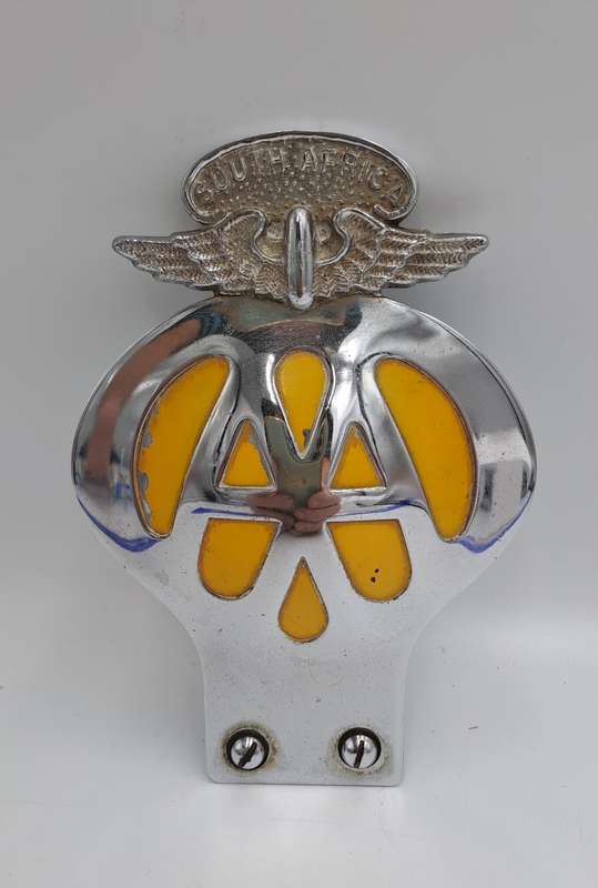 Vintage South Africa AA (Automobile association) Badge -