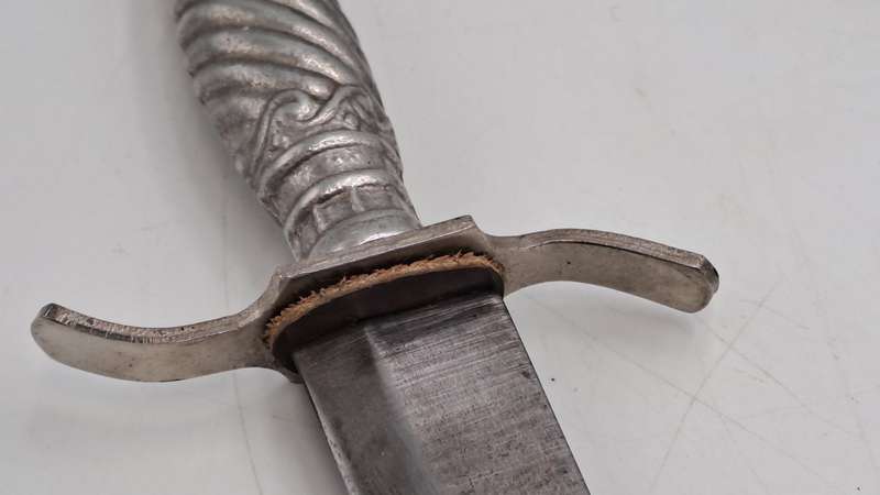 Post WW2 German Korium Hunting Knife with Leather Sheath