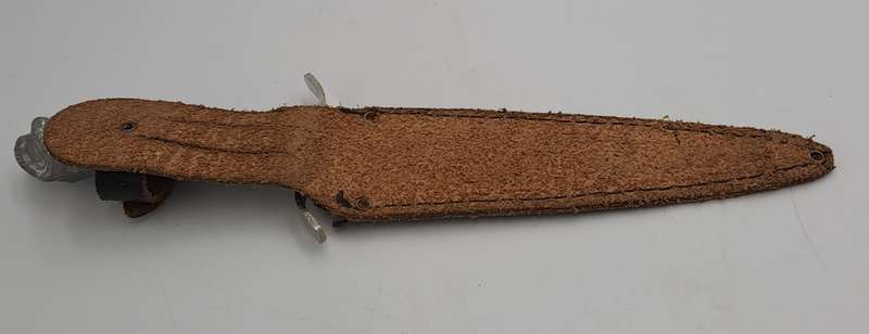 Post WW2 German Korium Hunting Knife with Leather Sheath