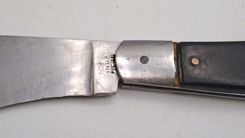 Antique Icel Inox Hawkbill Pocket Knife made in Portugal-Tip of Blade broken off