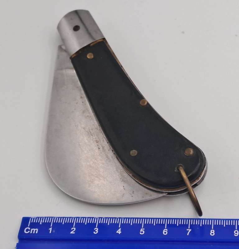 Antique Icel Inox Hawkbill Pocket Knife made in Portugal-Tip of Blade broken off
