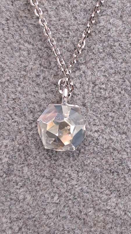 Genuine Swarovski Pendant Necklace-Light Cry Mol/RHS PP17 208-Boxed
