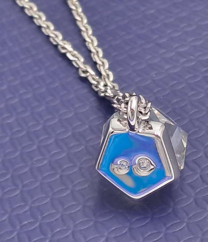Genuine Swarovski Pendant Necklace-Light Cry Mol/RHS PP17 208-Boxed