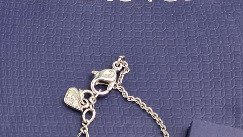 Genuine Swarovski Pendant Necklace-Light Cry Mol/RHS PP17 208-Boxed