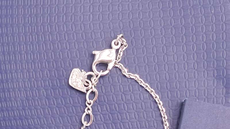 Genuine Swarovski Pendant Necklace-Light Cry Mol/RHS PP17 208-Boxed