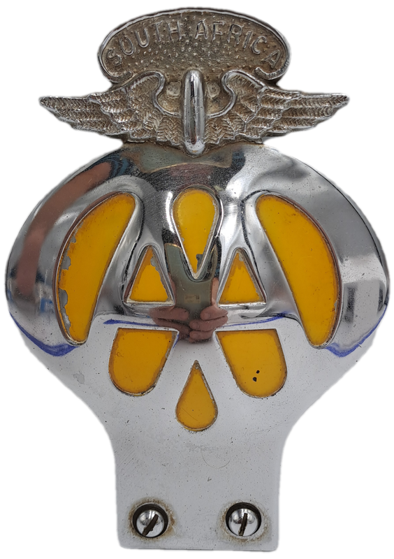 Vintage South Africa AA (Automobile association) Badge -