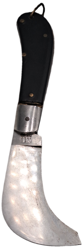 Antique Icel Inox Hawkbill Pocket Knife made in Portugal-Tip of Blade broken off