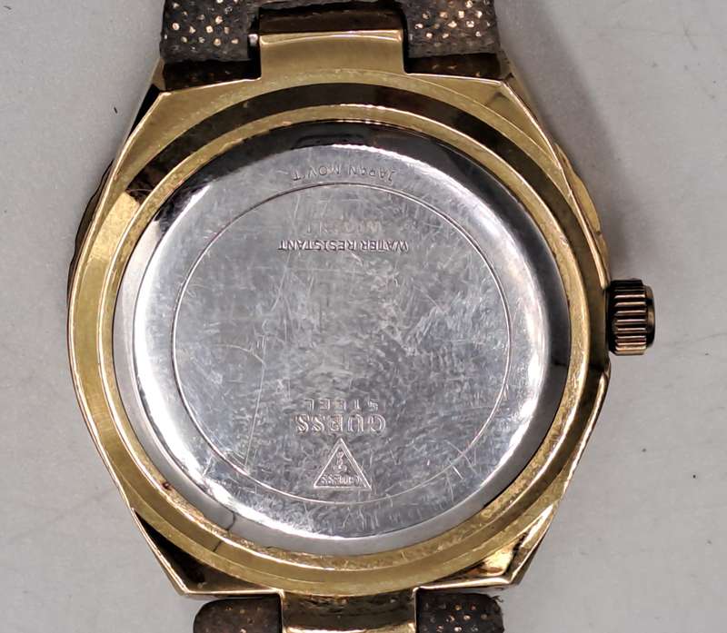 Pre-Owned -Ladies Guess Quartz watch- Boxed - Working -Japan Movement