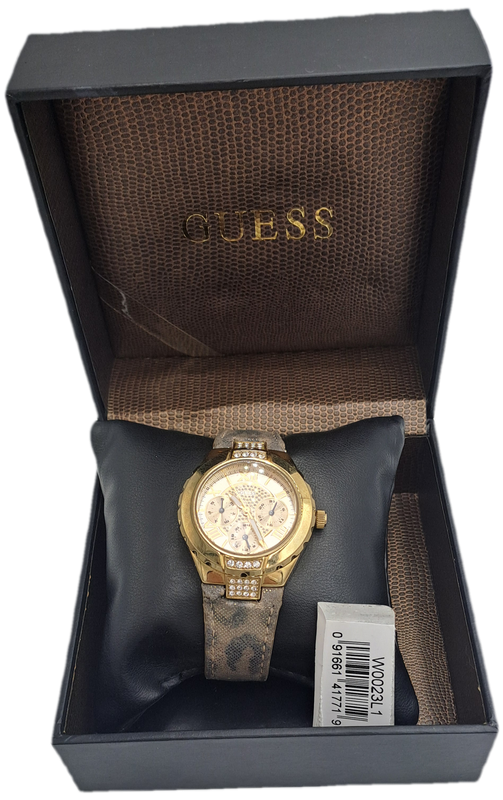 Pre-Owned -Ladies Guess Quartz watch- Boxed - Working -Japan Movement