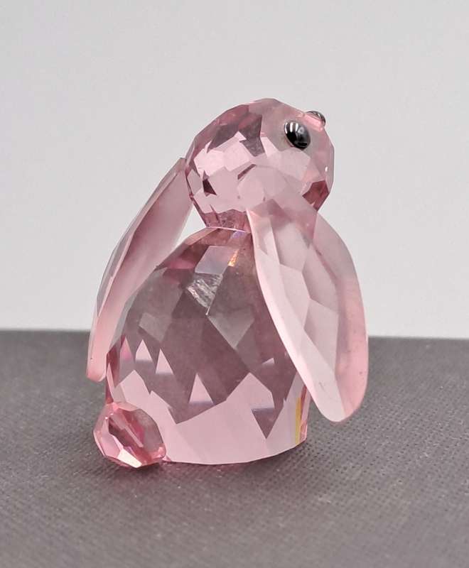 Swarovski 1039867 Crystal Figurine Bella the Rabbit -Discontinued -In wooden trinket box