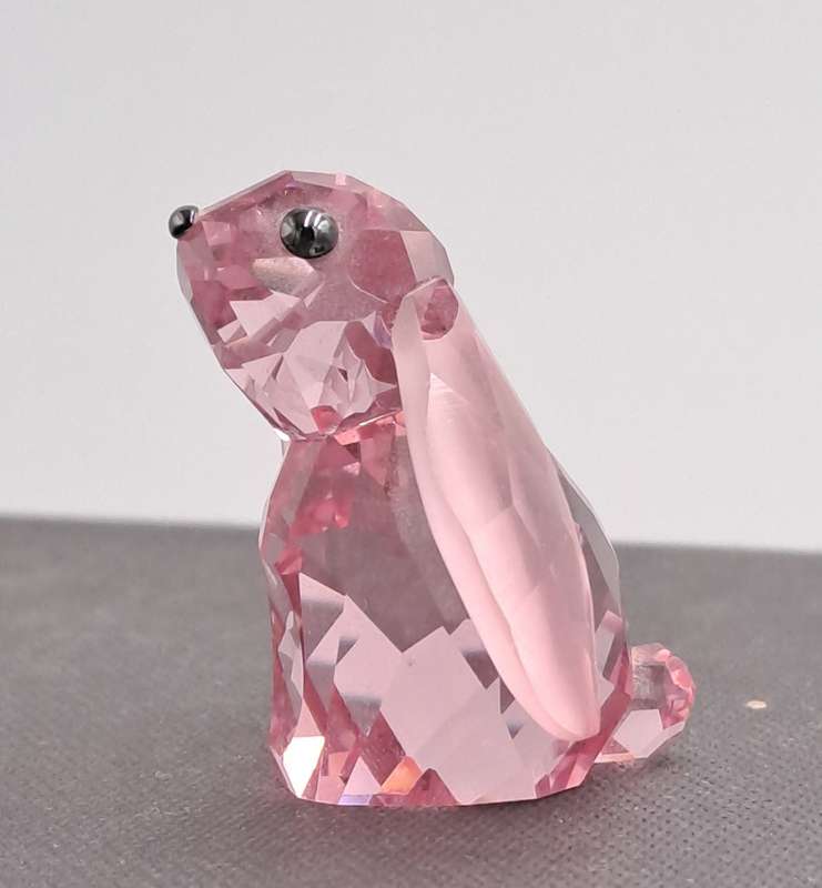 Swarovski 1039867 Crystal Figurine Bella the Rabbit -Discontinued -In wooden trinket box