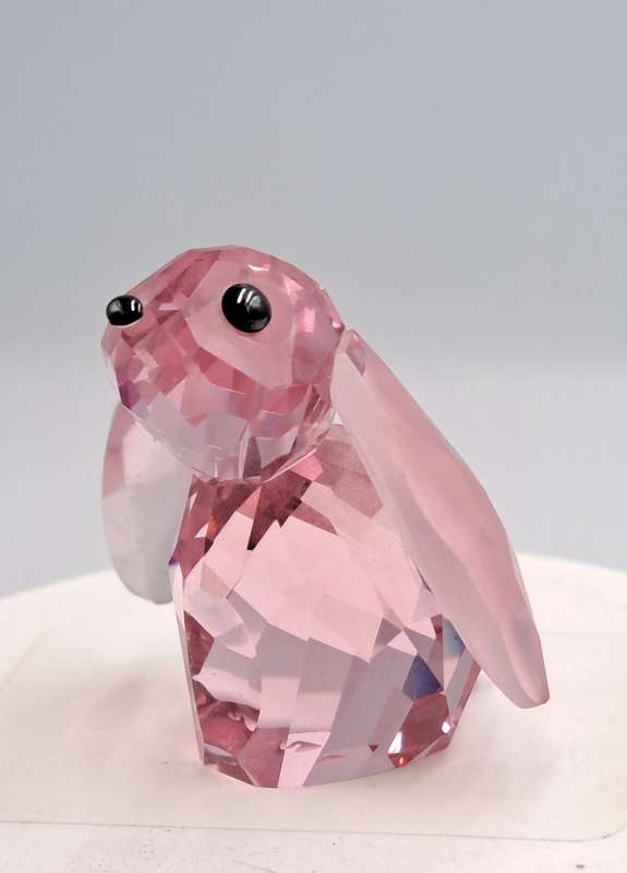 Swarovski 1039867 Crystal Figurine Bella the Rabbit -Discontinued -In wooden trinket box