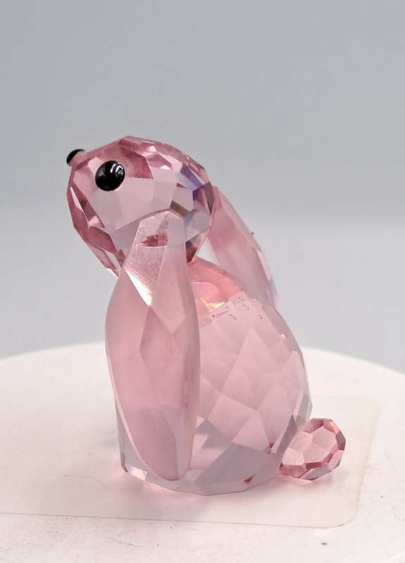 Swarovski 1039867 Crystal Figurine Bella the Rabbit -Discontinued -In wooden trinket box