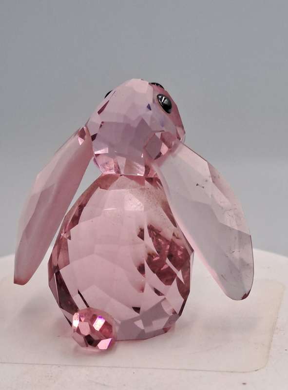 Swarovski 1039867 Crystal Figurine Bella the Rabbit -Discontinued -In wooden trinket box