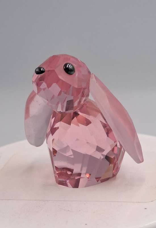Swarovski 1039867 Crystal Figurine Bella the Rabbit -Discontinued -In wooden trinket box