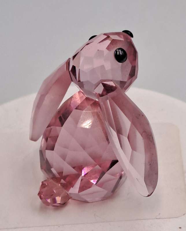 Swarovski 1039867 Crystal Figurine Bella the Rabbit -Discontinued -In wooden trinket box