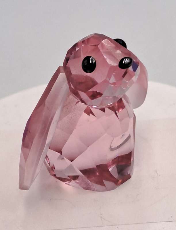 Swarovski 1039867 Crystal Figurine Bella the Rabbit -Discontinued -In wooden trinket box