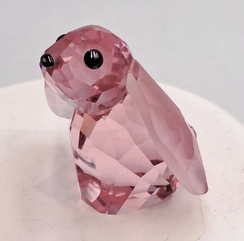 Swarovski 1039867 Crystal Figurine Bella the Rabbit -Discontinued -In wooden trinket box