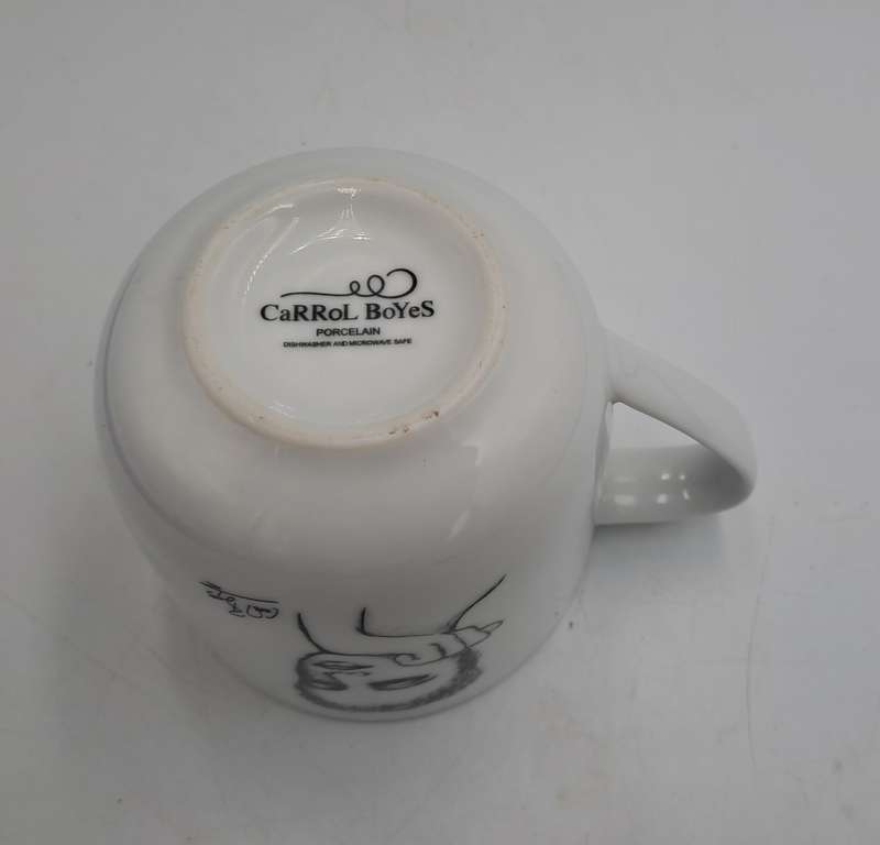 Carrol Boyes "just a thought" Designer Porcelain Mug-Sketchbook Collection  -Capacity: 340ml