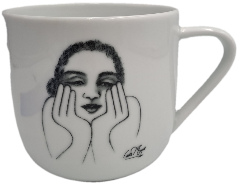 Carrol Boyes Designer Porcelain Mug-Sketchbook Collection  -Capacity: 340ml