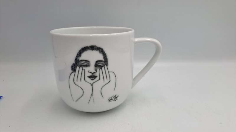 Carrol Boyes Designer Porcelain Mug-Sketchbook Collection  -Capacity: 340ml