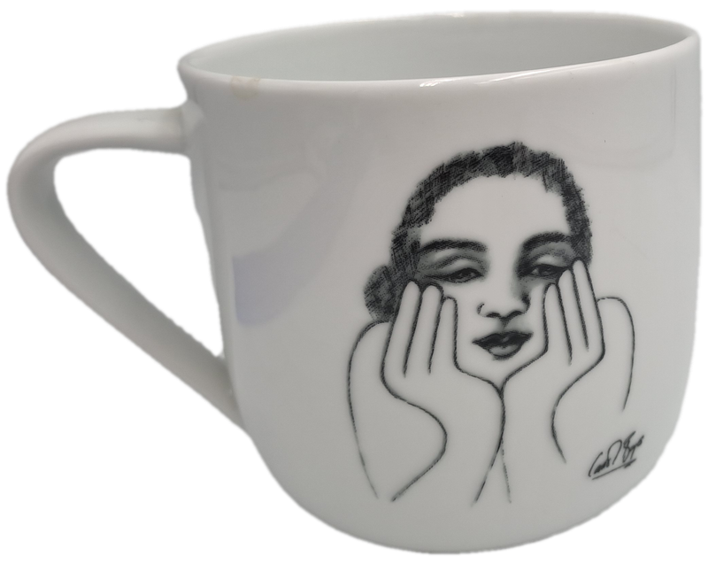 Carrol Boyes Designer Porcelain Mug-Sketchbook Collection  -Capacity: 340ml