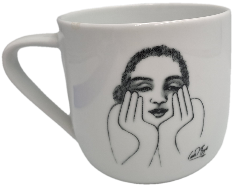 Carrol Boyes Designer Porcelain Mug-Sketchbook Collection  -Capacity: 340ml