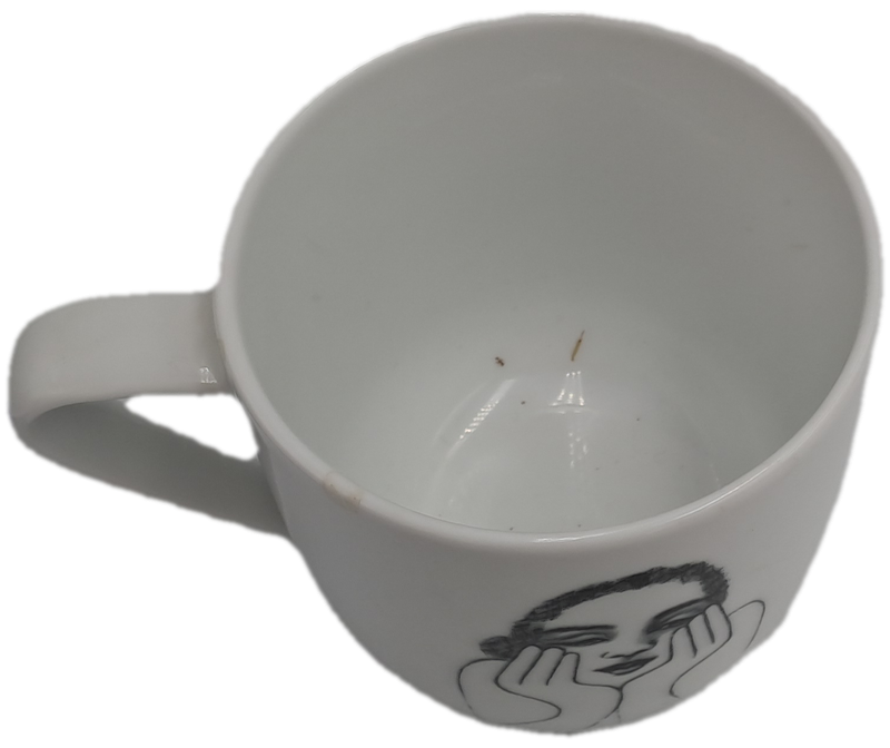 Carrol Boyes "Rest Easy" Designer Porcelain Mug-Sketchbook Collection  -Capacity: 340ml