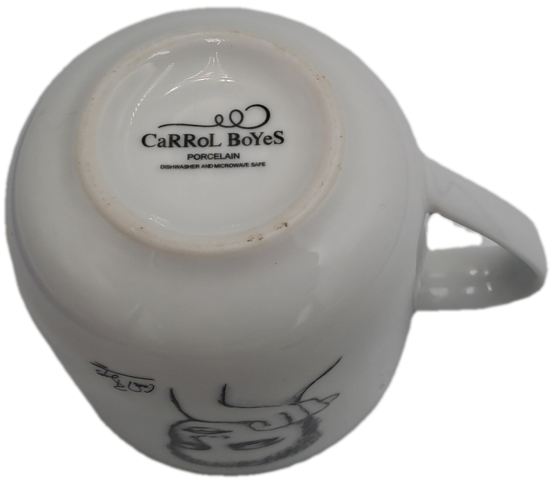 Carrol Boyes "just a thought" Designer Porcelain Mug-Sketchbook Collection  -Capacity: 340ml