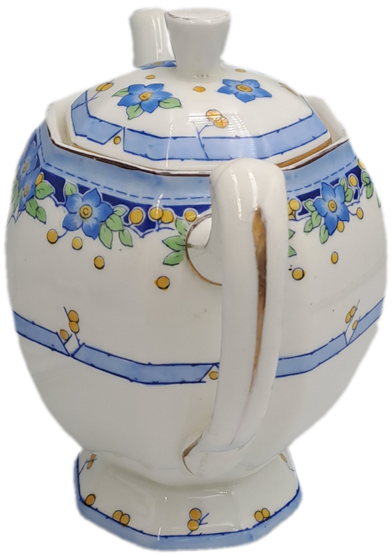 Small Royal Doulton Arvon Art Deco Teapot H3911 no 11 (Tea For One ) with one Duo