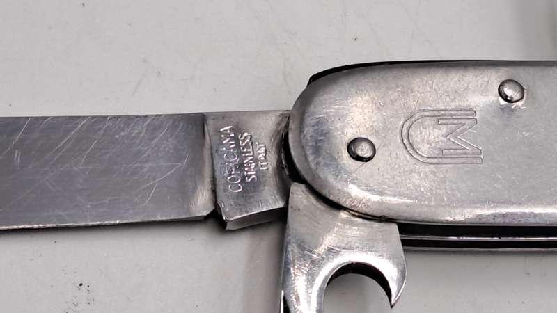 Rare Coricama Italy Union WW2 Military issue Rope/Riggers Vintage Stainless Pocket Knife