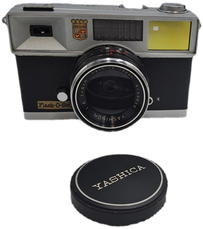 1961 Vintage Yashica Flash-O-Set 35mm Camera with Coupled View Range Finder -Leather Case and Box