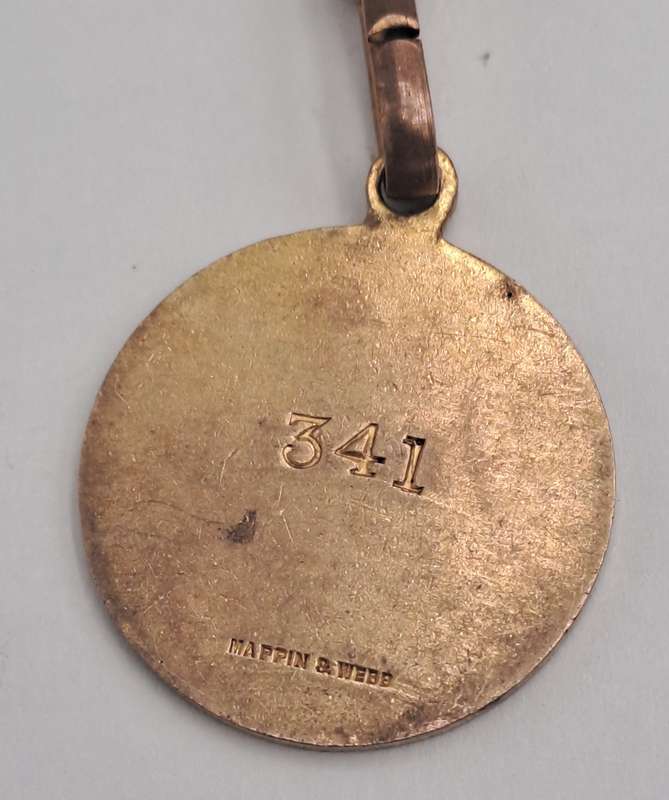 1939 and 1940 Witwatersrand Agricultural Society Medal -No 341 -Brass and Enamel -Mappin &Webb