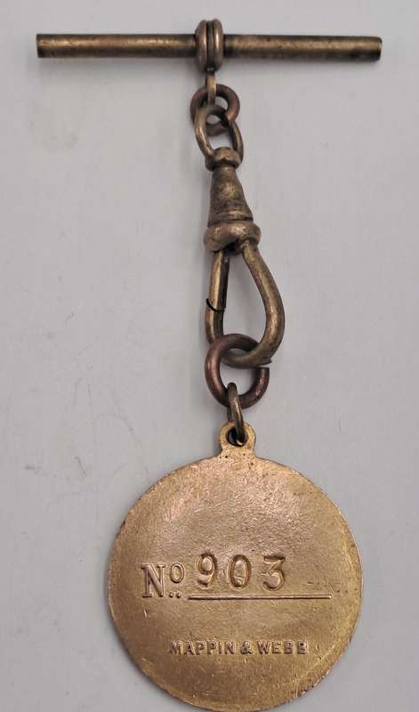1949 and 1950 Witwatersrand Agricultural Society Medal -No 903-Brass and Enamel -Mappin &Webb