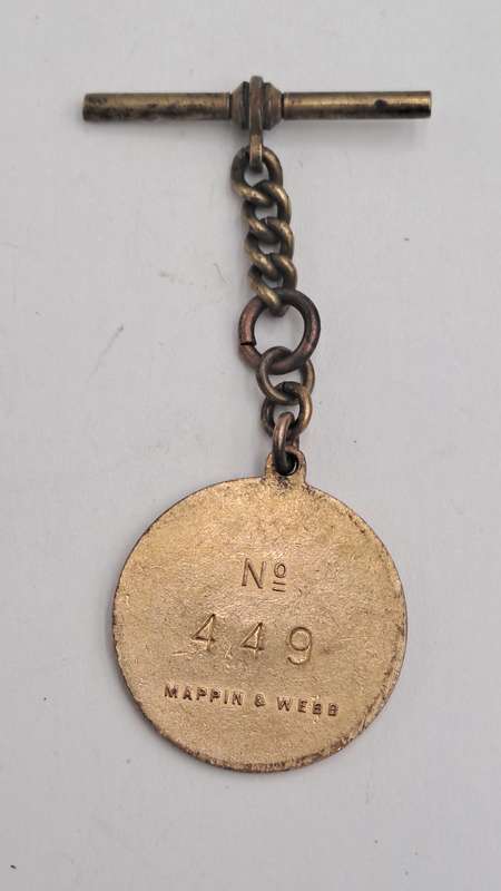 1951 and 1952 Witwatersrand Agricultural Society Medal -No 449-Brass and Enamel -Mappin &Webb