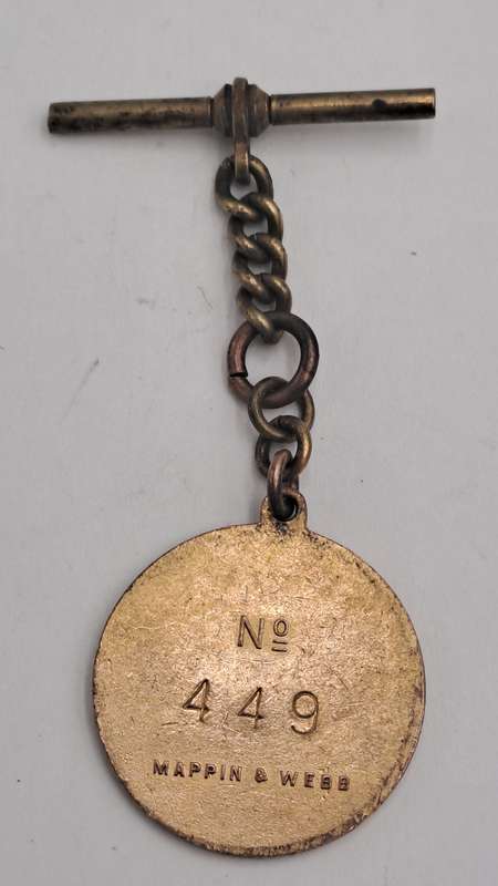 1951 and 1952 Witwatersrand Agricultural Society Medal -No 449-Brass and Enamel -Mappin &Webb