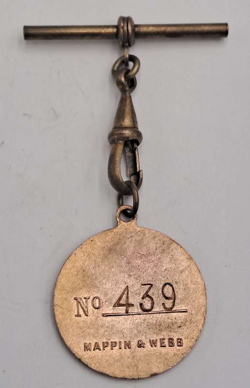 1946 and 1947 Witwatersrand Agricultural Society Medal -No 439-Brass and Enamel -Mappin &Webb