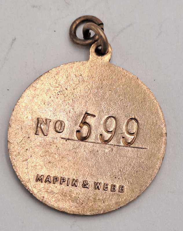 1941-1942 Witwatersrand Agricultural Society Medal -No 599-Brass and Enamel -Mappin & Webb