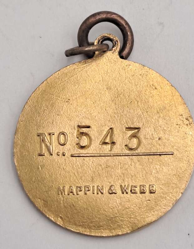 1949-1950 Witwatersrand Agricultural Society Medal -No 543-Brass and Enamel -Mappin & Webb