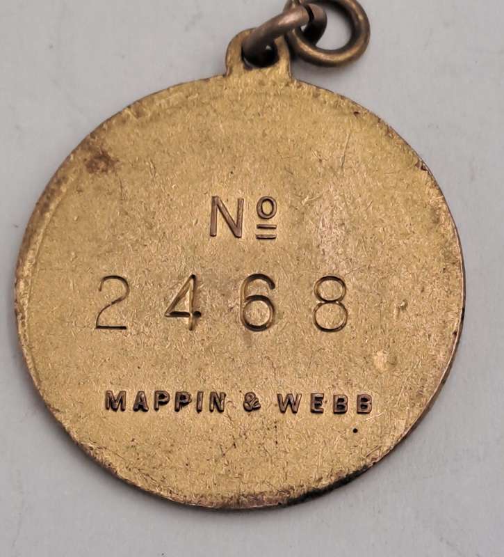 1951-1952 Witwatersrand Agricultural Society Medal -No 2468-Brass and Enamel -Mappin & Webb