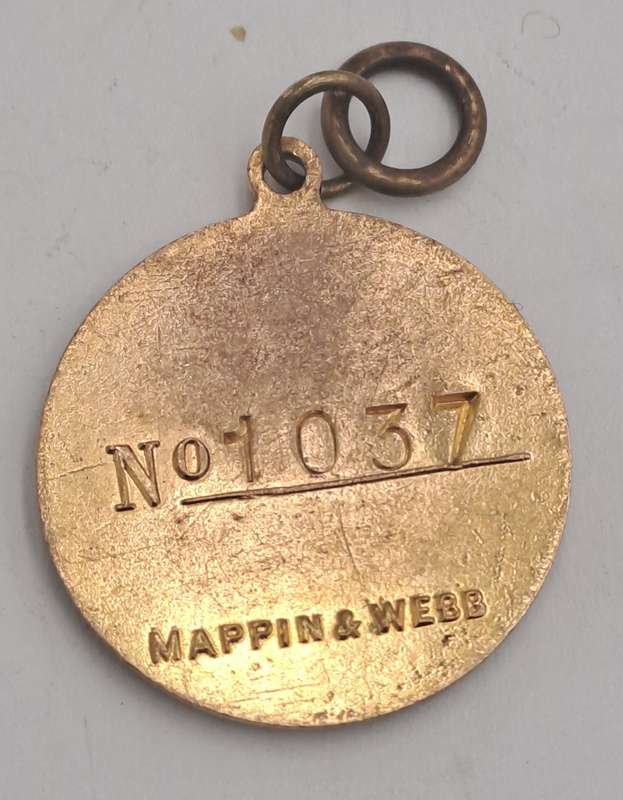 1945-1946 Witwatersrand Agricultural Society Medal -No 1037-Brass and Enamel -Mappin & Webb