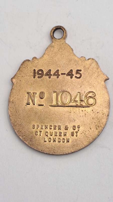 1944-1945 Witwatersrand Agricultural Society Medal -No 1046-Brass and Enamel -Spencer & Co.