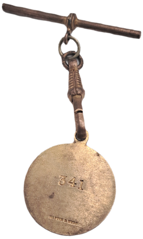 1939 and 1940 Witwatersrand Agricultural Society Medal -No 341 -Brass and Enamel -Mappin &Webb