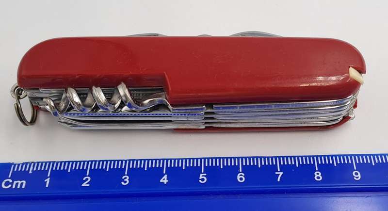 Pre-Owned Multi-Tool Pocket Knife (12 tools) with Toothpick and Tweezer Made in China