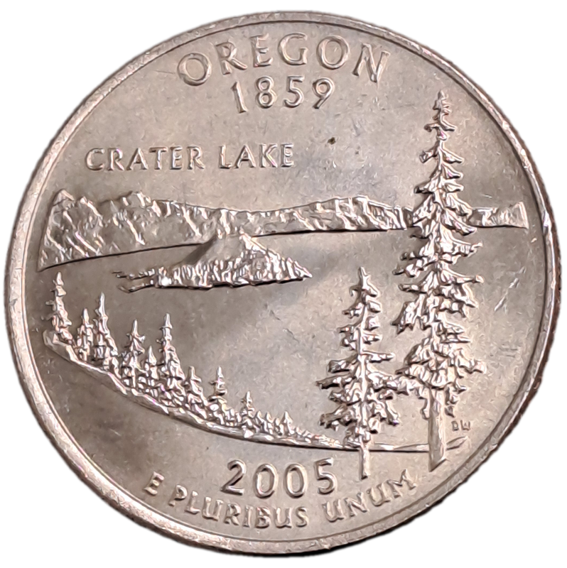4 x 2005 United States ¼ Dollars "Washington Quarter" -Oregon-West Virginia-California and Kansas
