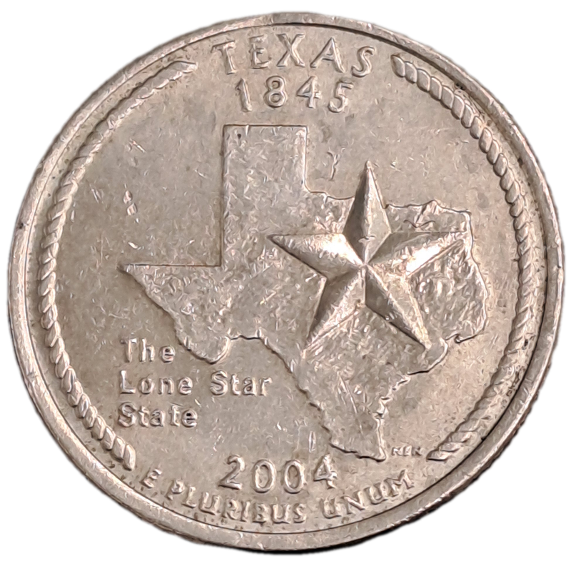 4 x 2004 United States ¼ Dollars Washington Quarter -2x Iowa-Texas-Michigan
