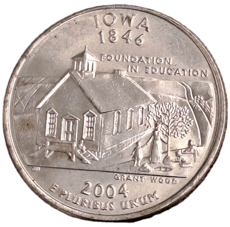 4 x 2004 United States ¼ Dollars Washington Quarter -2x Iowa-Texas-Michigan