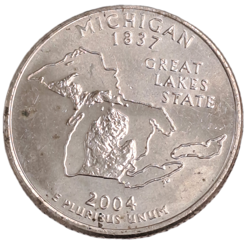 4 x 2004 United States ¼ Dollars Washington Quarter -2x Iowa-Texas-Michigan