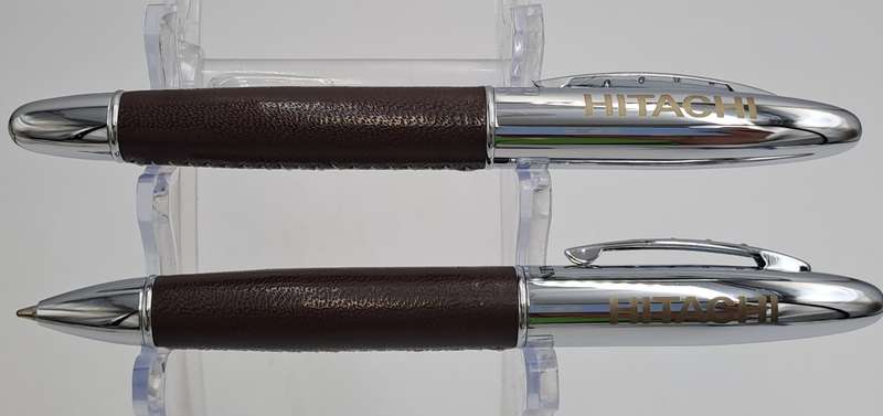 Pre-Owned Balmain pen set in case-One needs new Refill -Made in Paris France-Branded