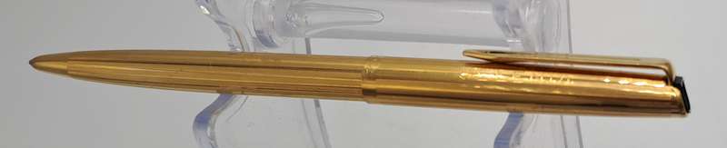 Vintage Aurora Gold Tone Ball Pen -Medium INOX Refill In Hard Case-
